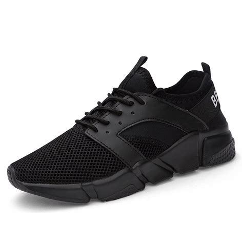 solid black athletic shoes